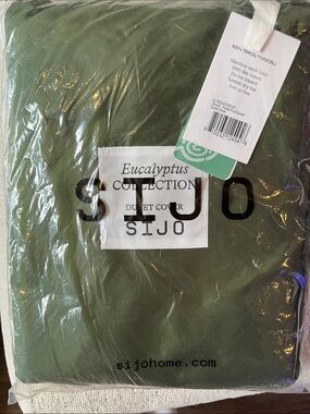 Sijo Eucalyptus Collection Green Tencel Duvet Cover